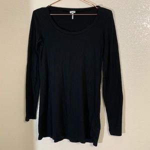Splendid Tops - Splendid | Black Long Sleeve Basic Black Tunic Tee Splendid Tops - Splendid | Black Long Sleeve Basic Black Tunic Tee